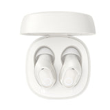 Casti wireless Baseus Bowie WM02 (NGTW370202), Bluetooth 5.3, TWS, In-ear, cu Microfon, alb