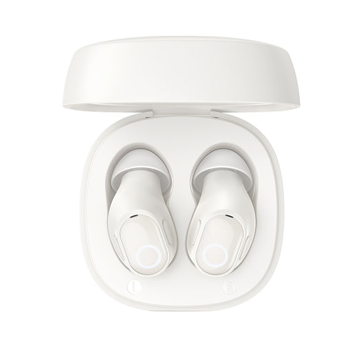 Casti wireless Baseus Bowie WM02 (NGTW370202), Bluetooth 5.3, TWS, In-ear, cu Microfon, alb