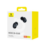 Casti wireless Baseus Bowie WM02 (NGTW370201), Bluetooth 5.3, TWS, In-ear, cu Microfon, negru
