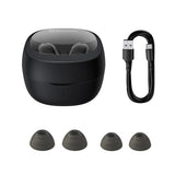 Casti wireless Baseus Bowie WM02 (NGTW370201), Bluetooth 5.3, TWS, In-ear, cu Microfon, negru