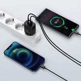 Incarcator retea Baseus Compact (Ccxj-B01), USB-C, PD, 20W, USB-A, QC, 3A, negru