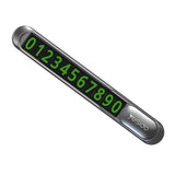 Yesido Parking Number (C88), pentru Dashboard, Number Hiding, Fluorescent Digits, Weather-Resistant, 3M Adhesive, Negru