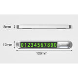 Yesido Parking Number (C88), pentru Dashboard, Number Hiding, Fluorescent Digits, Weather-Resistant, 3M Adhesive, Negru