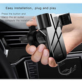 Suport auto Yesido Suport auto (C87), Gravity Prindere pentru Grila ventilatie, negru