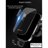 Suport auto Yesido Suport auto (C87), Gravity Prindere pentru Grila ventilatie, negru