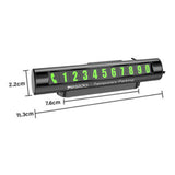 Yesido Numar parcare (C68), pentru Bord, Fluorescent Cifre, Ascundere numar, Weather-Resistant, Aliaj aluminiu, Negru