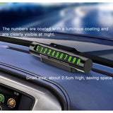 Yesido Numar parcare (C68), pentru Bord, Fluorescent Cifre, Ascundere numar, Weather-Resistant, Aliaj aluminiu, Negru