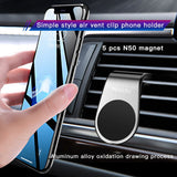 Suport auto Yesido Suport auto (C64), Prindere magnetica pentru Grila ventilatie, negru