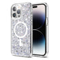 Husa pentru iPhone 14 Pro, Techsuit Sparkly Glitter MagSafe, alb