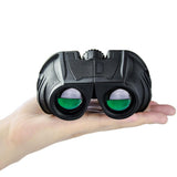 Techsuit HD Binocular Telescope (BN1)- cu Nigh Vision, portabil, Multi Coated Lenses, Compact, Easy Focus, 12x25, Negru