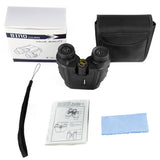 Techsuit HD Binocular Telescope (BN1)- cu Nigh Vision, portabil, Multi Coated Lenses, Compact, Easy Focus, 12x25, Negru
