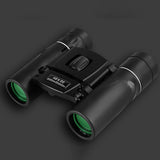 Techsuit Small Compact Binocular (BN2), pentru Hunting, Camping, Waterproof, High Powered, portabil, pliabil, 40x22, Negru