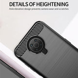 Husa pentru Nokia G10, Techsuit Carbon Silicone, negru