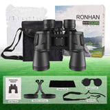 Techsuit Professional Military Binoculars (BN3), pentru Hunting, Waterproof, High Power, HD, Long Range, 20x50, Negru