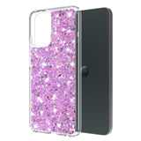 Husa pentru Motorola Moto G34, Techsuit Sparkly Glitter, alb