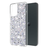 Husa pentru Motorola Moto G34, Techsuit Sparkly Glitter, alb