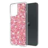 Husa pentru Motorola Moto G34, Techsuit Sparkly Glitter, alb