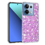 Husa pentru Xiaomi Redmi Note 13 4G, Techsuit Sparkly Glitter, alb