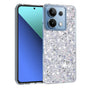 Husa pentru Xiaomi Redmi Note 13 4G, Techsuit Sparkly Glitter, alb
