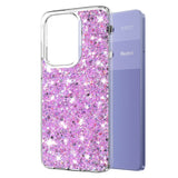 Husa pentru Xiaomi Redmi Note 13 Pro 4G, Techsuit Sparkly Glitter, alb