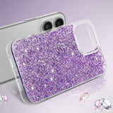 Husa pentru Xiaomi Redmi Note 13 Pro 4G, Techsuit Sparkly Glitter, alb