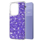 Husa pentru Xiaomi Redmi Note 13 Pro 4G, Techsuit Sparkly Glitter, alb