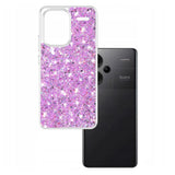 Husa pentru Xiaomi Redmi Note 13 Pro+ 5G, Techsuit Sparkly Glitter, alb