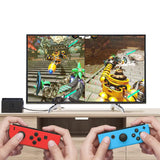 Gamepad Techsuit Switch Wireless Controller (Thswc), cu Integrat 360° Joystick, 450mAh, 6 Axis, rosu;albastru