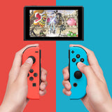 Gamepad Techsuit Switch Wireless Controller (Thswc), cu Integrat 360° Joystick, 450mAh, 6 Axis, rosu;albastru