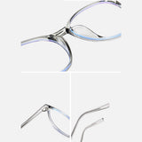 Techsuit Anti-Blue Light Glasses Reflex TR90 (F8551-C7), Round, Gri