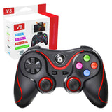 Gamepad Techsuit Wireless Controller (V8), Bluetooth V4.0, 2.4G, 400mAh, negru;albastru