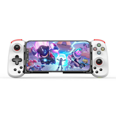 Gamepad Techsuit Wireless Controller (D6 DP), pentru Phones, Bluetooth, 400mAh, alb