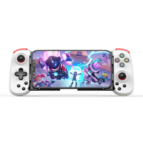 Gamepad Techsuit Wireless Controller (D6 DP), pentru Phones, Bluetooth, 400mAh, alb