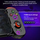 Gamepad Techsuit Wireless Controller (D6 DP), pentru Phones, Bluetooth, 400mAh, alb