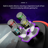 Gamepad Techsuit Wireless Controller (D6 DP), pentru Phones, Bluetooth, 400mAh, alb