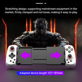 Gamepad Techsuit Wireless Controller (D6 DP), pentru Phones, Bluetooth, 400mAh, alb