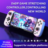 Gamepad Techsuit Wireless Controller (D6 DP), pentru Phones, Bluetooth, 400mAh, alb