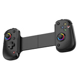 Gamepad Techsuit Wireless Controller (BSP-D8 Pro), pentru Phones, Tablets (Android, iOS, PS4), Bluetooth, Lumini RGB, 400mAh, alb