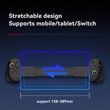 Gamepad Techsuit Wireless Controller (BSP-D8 Pro), pentru Phones, Tablets (Android, iOS, PS4), Bluetooth, Lumini RGB, 400mAh, alb