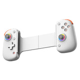 Gamepad Techsuit Wireless Controller (BSP-D8 Pro), pentru Phones, Tablets (Android, iOS, PS4), Bluetooth, Lumini RGB, 400mAh, alb