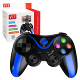 Gamepad Techsuit Wireless Controller (V13), Bluetooth V4.0, 2.4G, 400mAh, Universal, negru;albastru