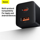 Incarcator retea Baseus Super Si Pro (Ccsupp-E01), Type-C, USB, Incarcare rapida, 30W, negru