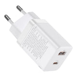 Incarcator retea Baseus Super Si Pro (Ccsupp-E02), Type-C, USB, Incarcare rapida, 30W, alb