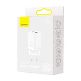 Incarcator retea Baseus Super Si Pro (Ccsupp-E02), Type-C, USB, Incarcare rapida, 30W, alb