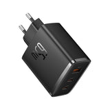 Incarcator retea Baseus Cube Pro (P10152301113-00), Incarcare rapidar, 2x Type-C, USB, 65W, negru