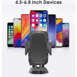 Suport auto Yesido Suport auto (C111), Brat extensibil, 360° Rotation Angle, pentru Bord, Parbriz, negru