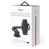 Suport auto Yesido Suport auto (C111), Brat extensibil, 360° Rotation Angle, pentru Bord, Parbriz, negru