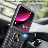 Husa pentru Motorola Razr 50 Ultra, Techsuit CamShield Series, albastru