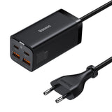 Incarcator wireless Baseus GaN3 Pro Desktop (CCGP000101), 2xUSB-C, 2xUSB-A, 100W, cu Cable Type-C to Type-C, 1m, negru