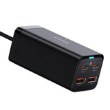 Incarcator wireless Baseus GaN3 Pro Desktop (CCGP000101), 2xUSB-C, 2xUSB-A, 100W, cu Cable Type-C to Type-C, 1m, negru